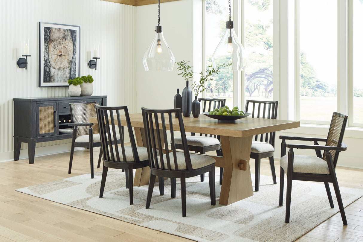 Galliden - Light Brown - Rectangular Dining Room Table