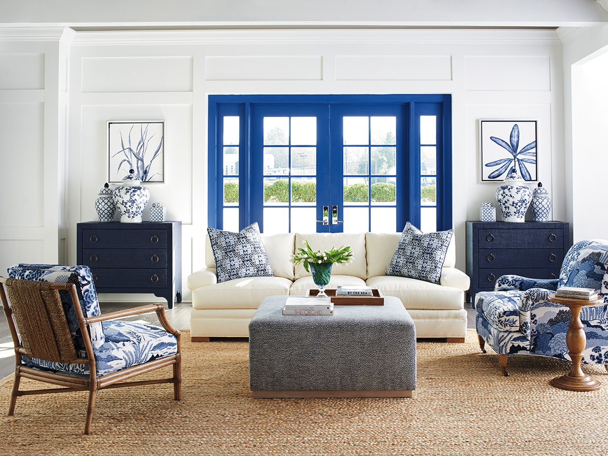 Newport - Balboa Island Raffia Hall Chest