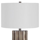 Khalio - Gun Metal Table Lamp - Brown, Dark
