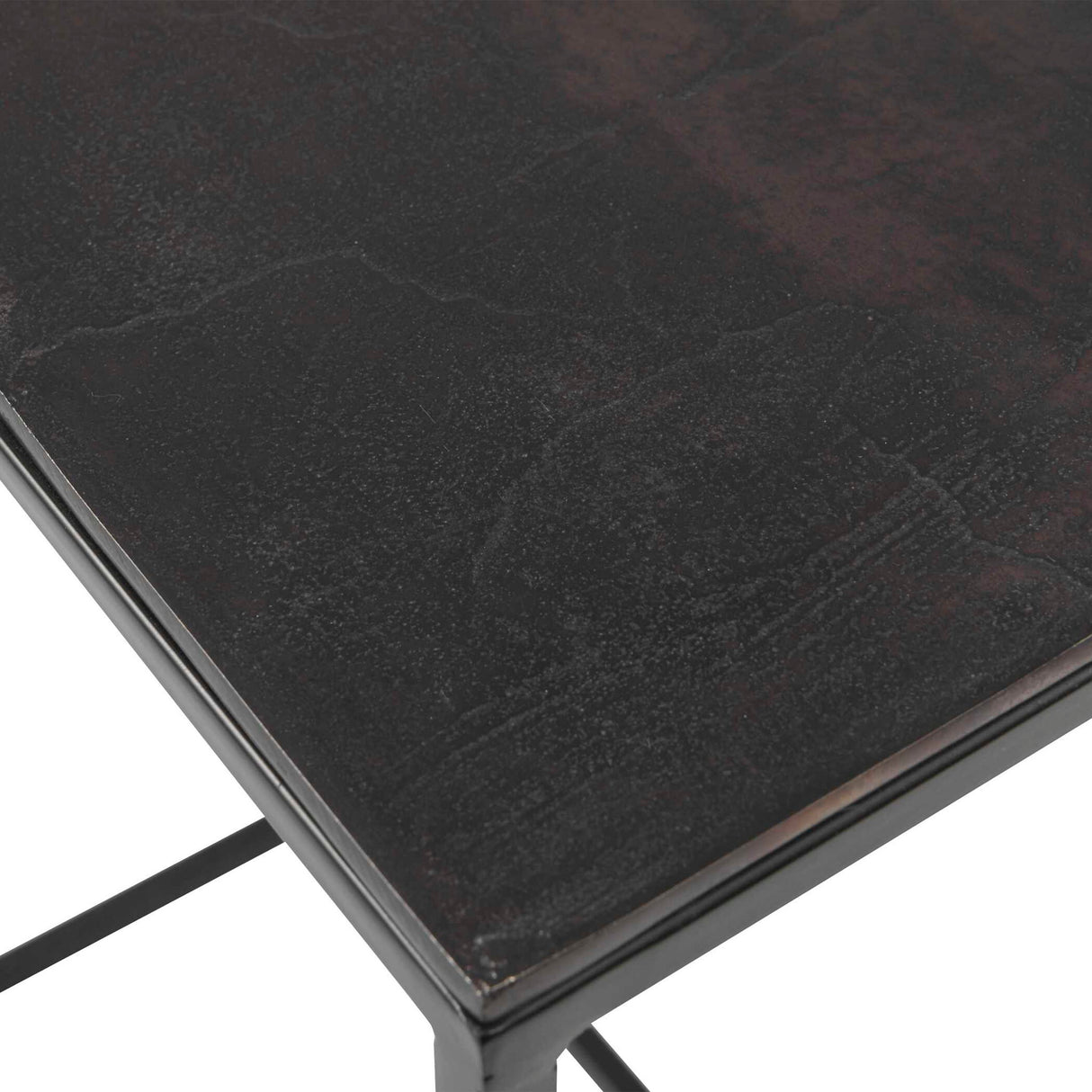 Coreene - Iron Nesting Tables, Set Of 3 - Black