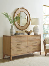 Key Biscayne - Cobia Round Mirror - Light Brown