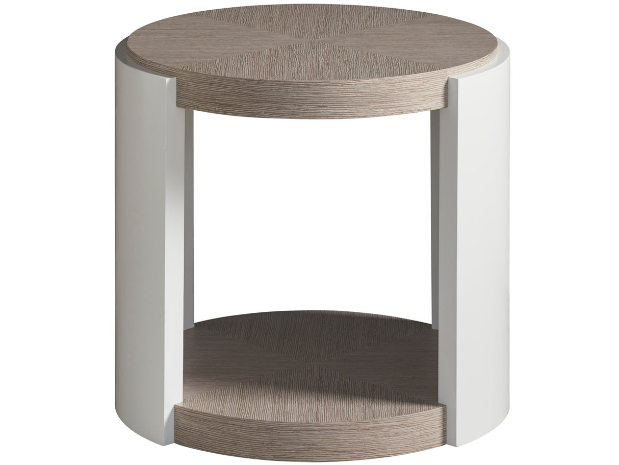 Modern - Round End Table - Light Brown