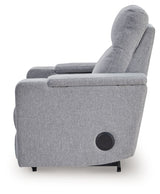 Pineland - Pewter - Glider Power Recliner With Audio System