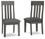 Hallanden - Dining UPH Side Chair (Set of 2) - Black / Gray