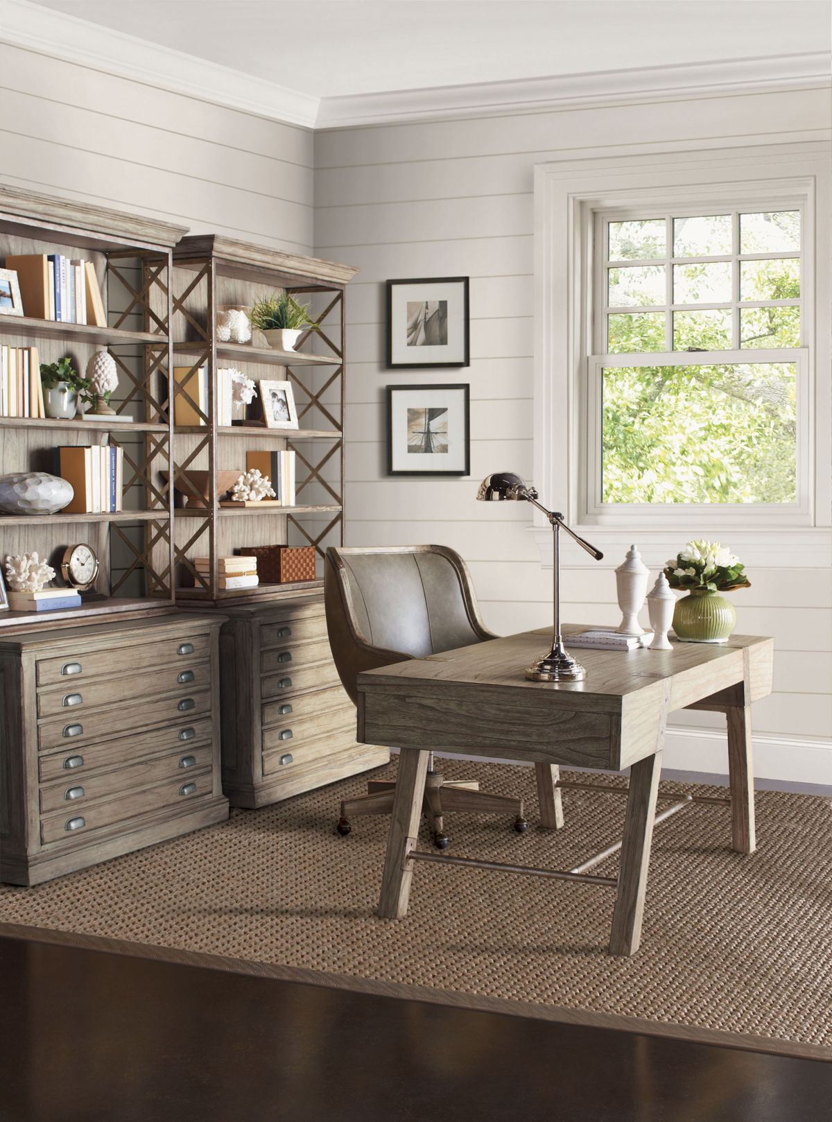 Barton Creek - Johnson File Chest - Light Brown