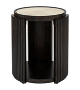 Rivera - End Table - Espresso Oak / Gold
