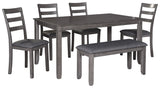 Bridson - RECT DRM Table Set (Set of 6) - Gray