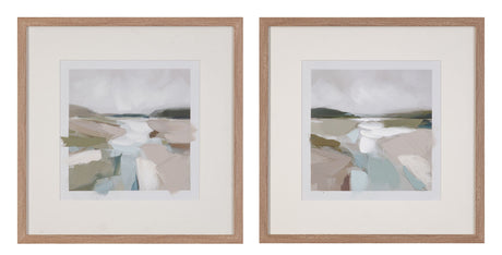 Stillwater - Framed Canvas (Set of 2) - Natural