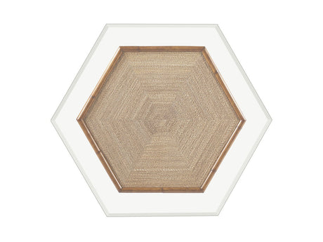 Island Estate - Key Largo Cocktail Table With Glass Top - Dark Brown
