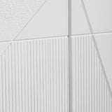 Tightrope - 4 Door Modern Sideboard Cabinet - White & Light Brown