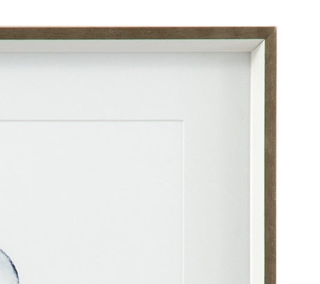 Quiet Conchin Indigo II Framed Print - Blue