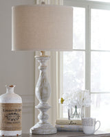 Bernadate - Poly Table Lamp (Set of 2) - Whitewash