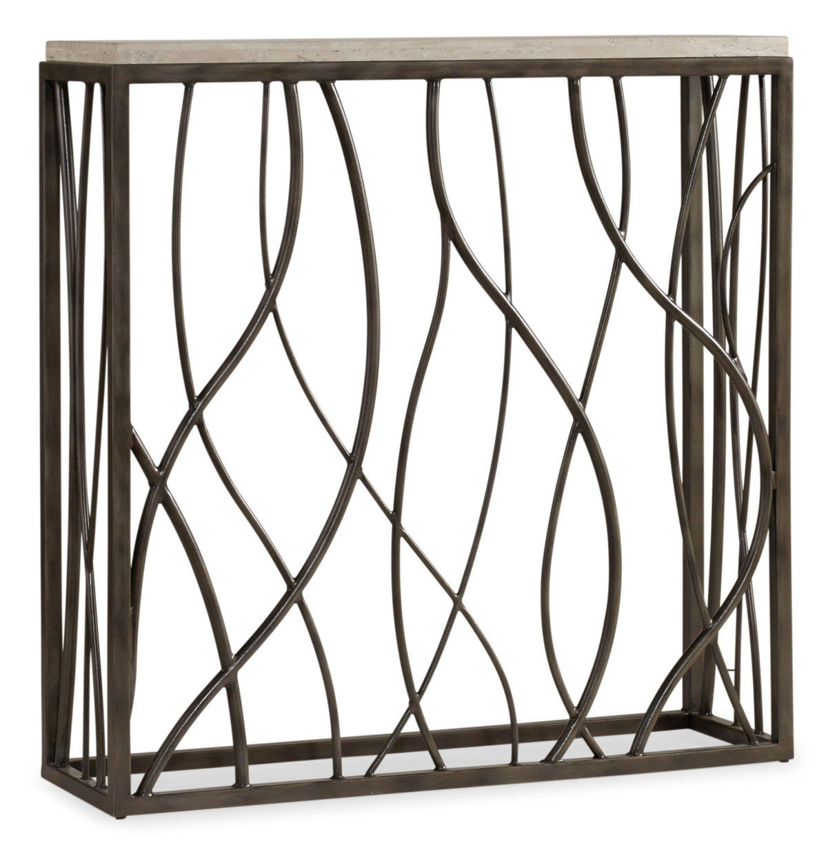 Melange - Thin Metal Console - Dark Gray