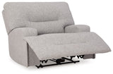 Acklen Place - 4 Pc. - 3-Piece Power Reclining Sectional Sofa With Raf Chaise, Wide Seat Power Recliner - Pewter