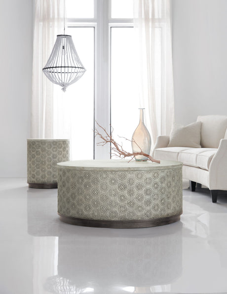Melange - Greystone Round Cocktail Table