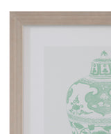 Mint Vases Framed Print (Set of 4) - Green