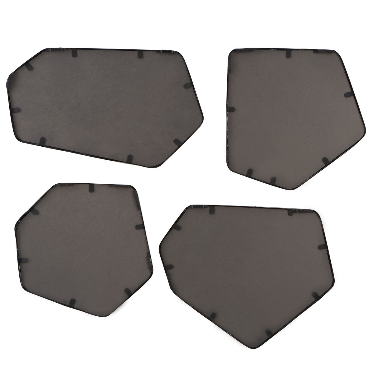 Linneah - Mirrors, Set Of 4 - Black