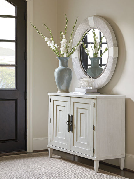 Ocean Breeze - Seacroft Round Mirror - White
