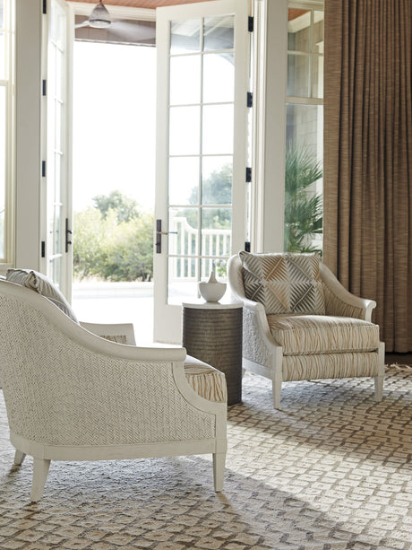 Ocean Breeze - Turnberry Round Chairside Table - Dark Brown