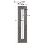 Bannon - Tall Metallic Mirror - Gray, Dark