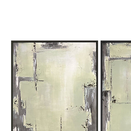 Framed Canvas Sherwood Gates (Set of 2) - Black