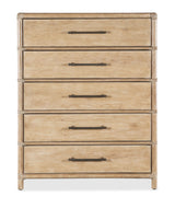 Retreat - Pole Rattan Five-Drawer Chest
