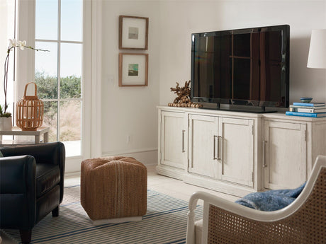 Escape - 84" Entertainment Console - Pearl Silver