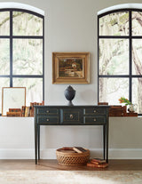 Charleston - Five-Drawer Console Table - Dark Green