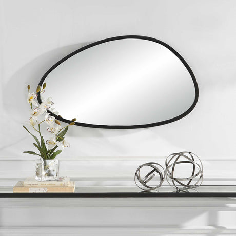 Asymmetrical Mirror - Matte Black