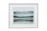 Shone Shore II Framed Print - Pearl Silver