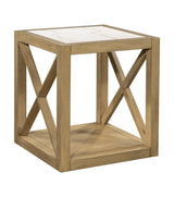 Holden - Square End Table - Rustic Blonde