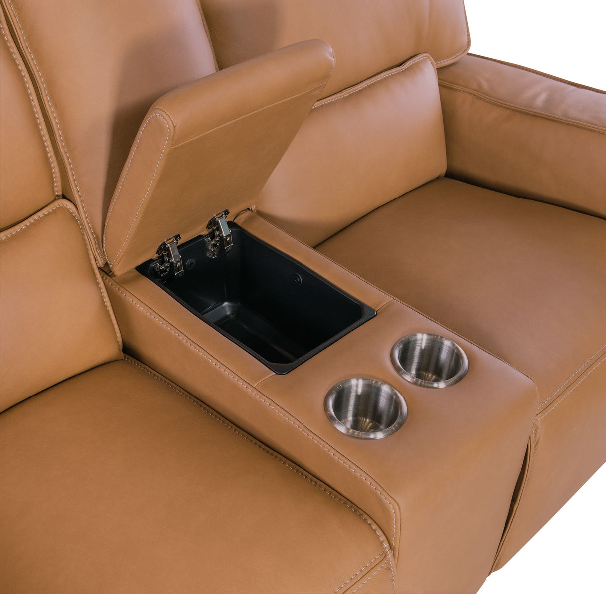MS - Miles Zero Gravity Console Loveseat With Power Recline & Power Headrest