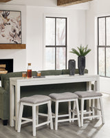 Robbinsdale - Rectangular Dining Room Counter Table Set (Set of 4) - Antique White