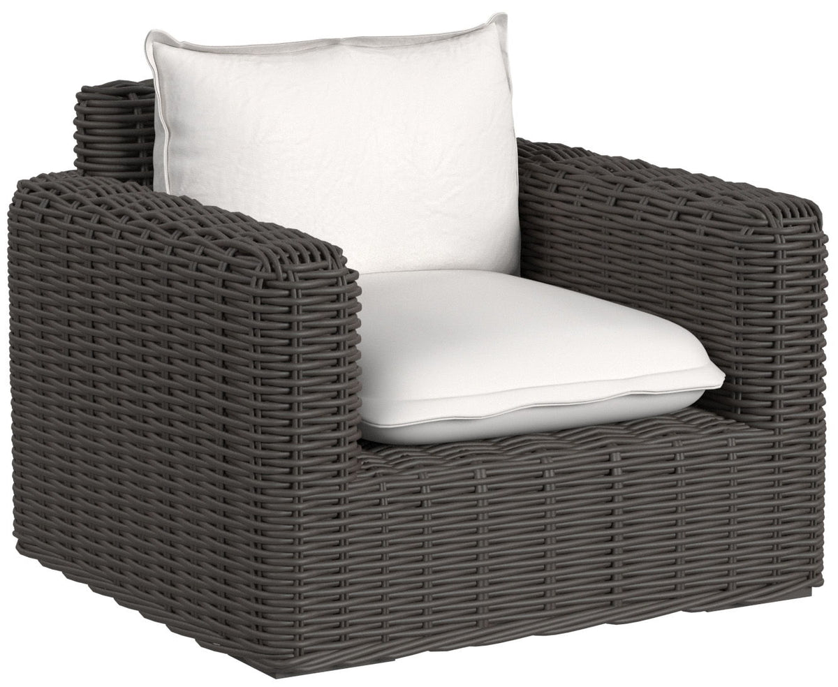 Cabo - Club Chair - Dark Gray / White