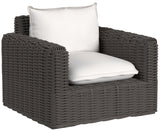 Cabo - Club Chair - Dark Gray / White