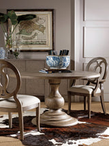 Cohesion Program - Axiom Round Dining Table - Dark Brown