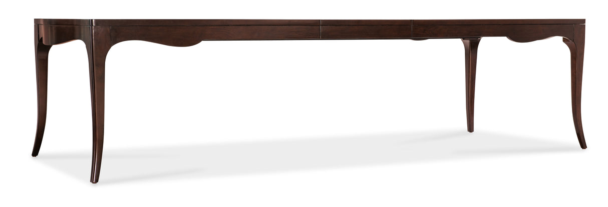 Bella Donna - Rectangle Dining Table With One 22" Leaf - Dark Brown