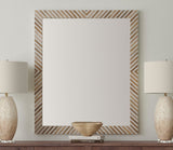Karl - Wall Mirror - Natural / Cream