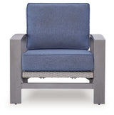 Half Moon Beach - Spring Lounge Chair - Blue / Gray