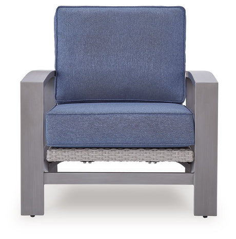 Half Moon Beach - Spring Lounge Chair - Blue / Gray