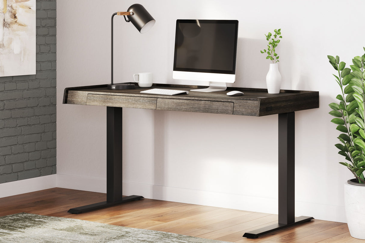 Zendex - Dark Brown - Adjustable Height Desk