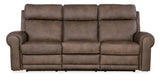 SS - Duncan Power Sofa With Power Headrest & Lumbar - Dark Brown