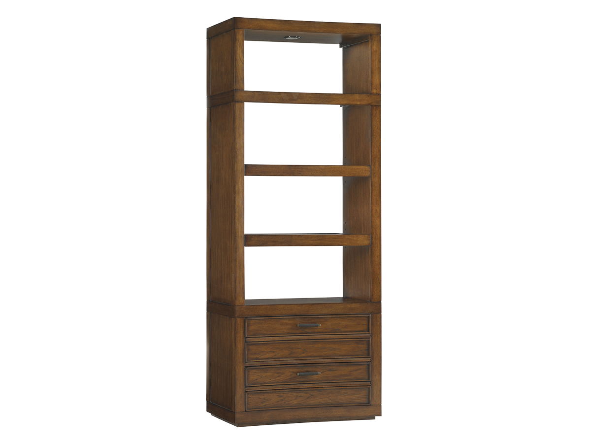Longboat Key - Crystal Sands Bookcase - Dark Brown