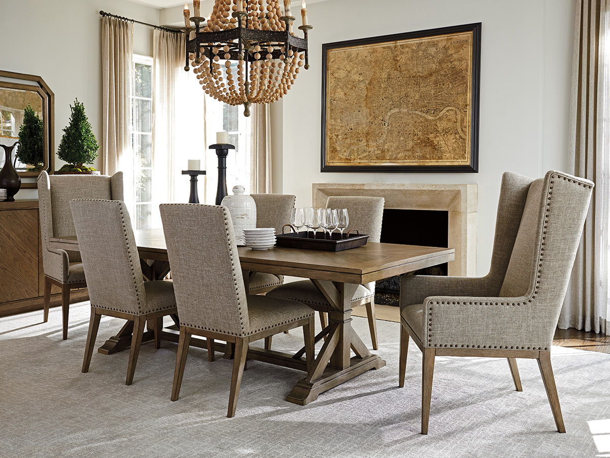 Cypress Point - Pierpoint Double Pedestal Dining Table - Dark Brown