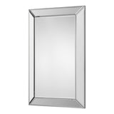 Frameless Beveled Mirror - Silver