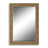 Textured Wrap Mirror - Natural