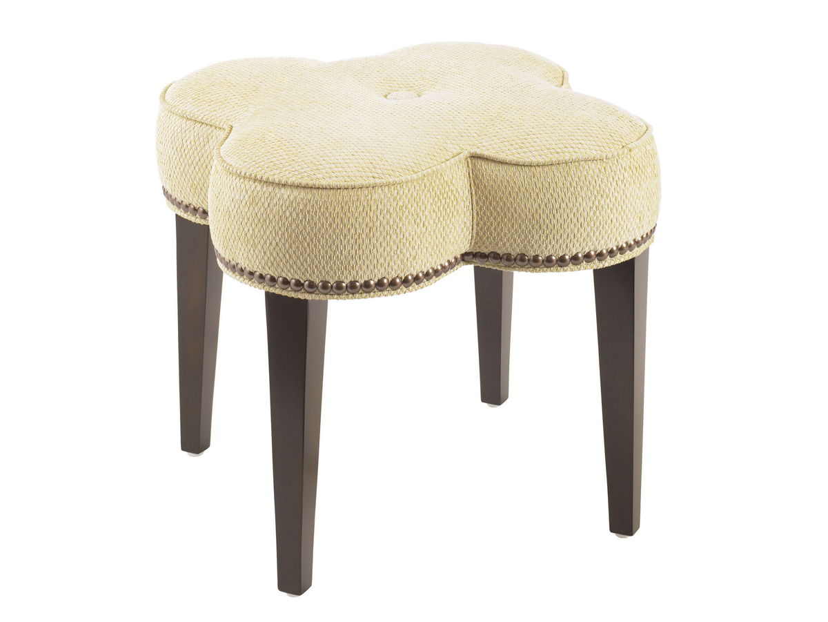 Lexington Upholstery - Pampelonne Ottoman - Beige / Dark Brown