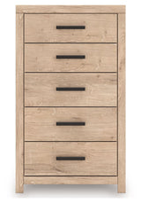 Sanginlane - Five Drawer Chest - Tan