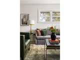 Travers - Cocktail Ottoman - Dark Gray