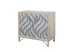 Leia - Bar Cabinet - White Mango / Ivory Bone / Gray